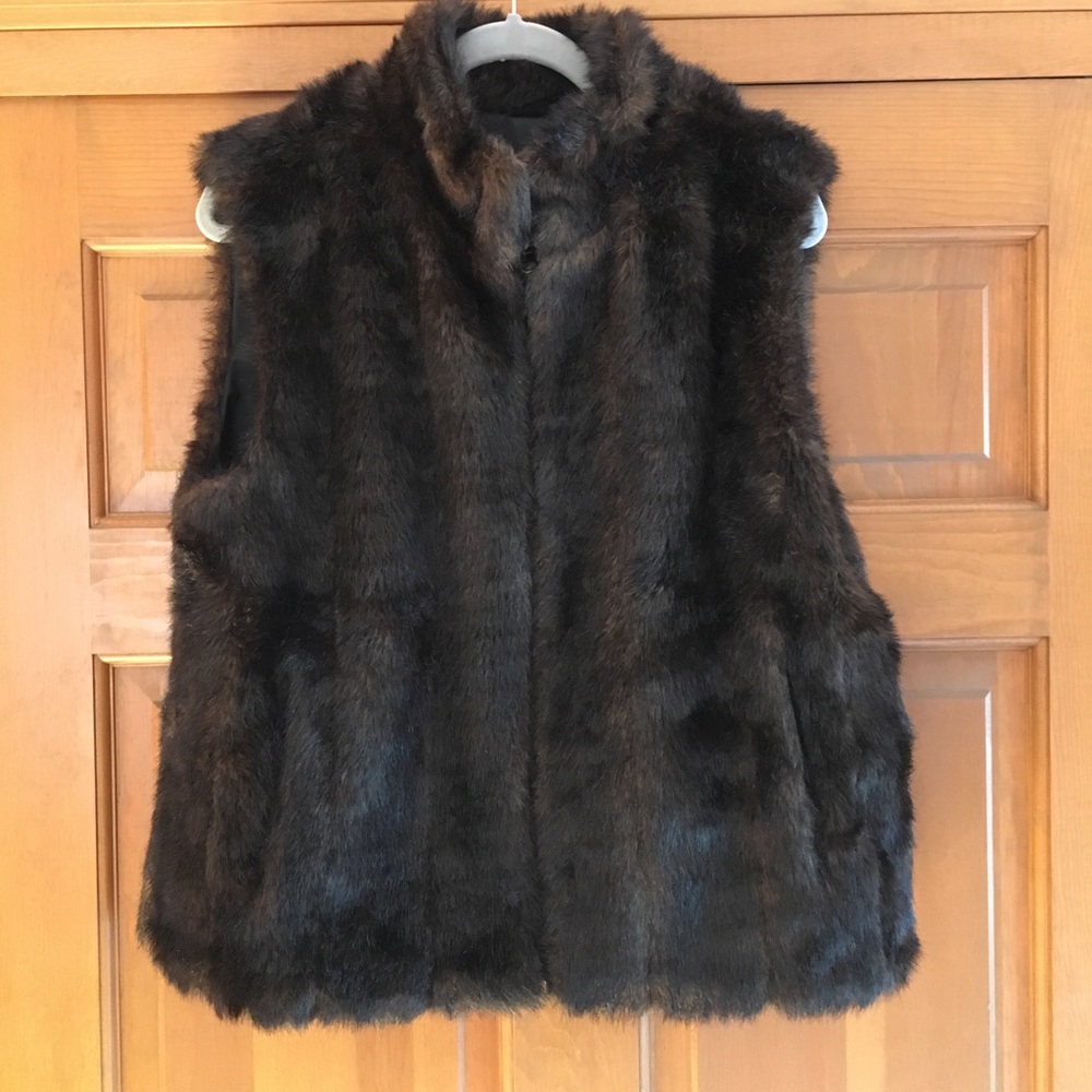 Faux fur vest
